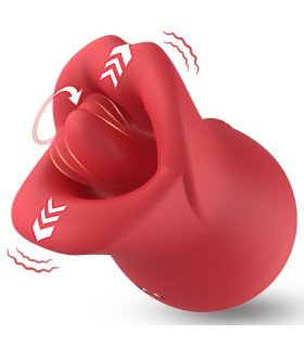 Aiersha Honigverführung - 360° Leckvibrator in Rot für pure Lust