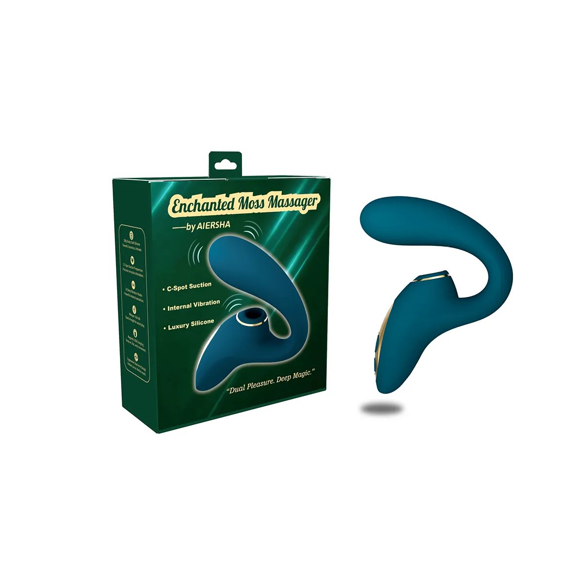 Aiersha Enchanted Moss: Dual Suction & Vibration Massager Bliss