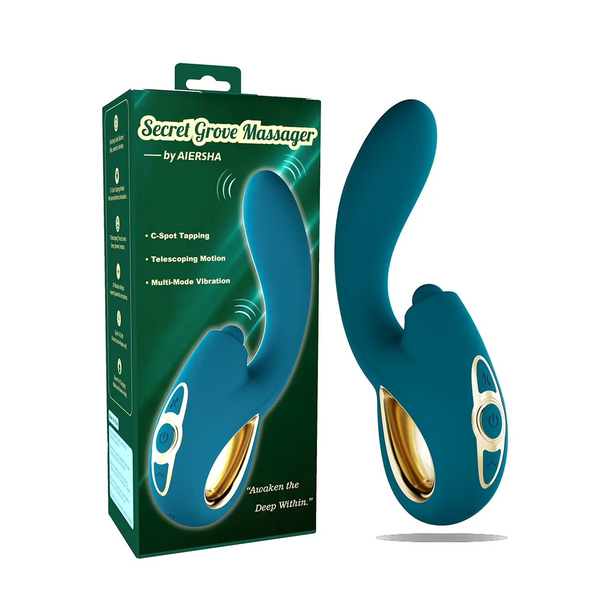 Aiersha Secret Grove Massager: 3-in-1 Klopfmassagegerät mit Teleskop