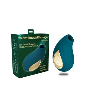 Aiersha Velvet Emerald: 2-in-1 Air Suction & Vibrator Delight