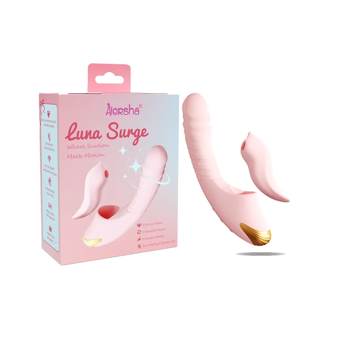 Aiersha Luna Surge Rosa: Succión y Movimiento en Placer Total