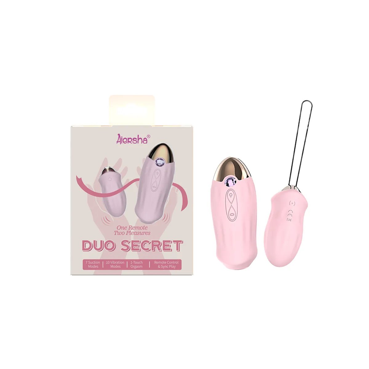 Aiersha Dúo Vibrador Secreto - Placer Clitoriano con Control Remoto