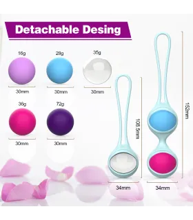 Aiersha Lori-Ball Azul para Kegel - Maximiza la Fuerza de tu Suelo Pélvico