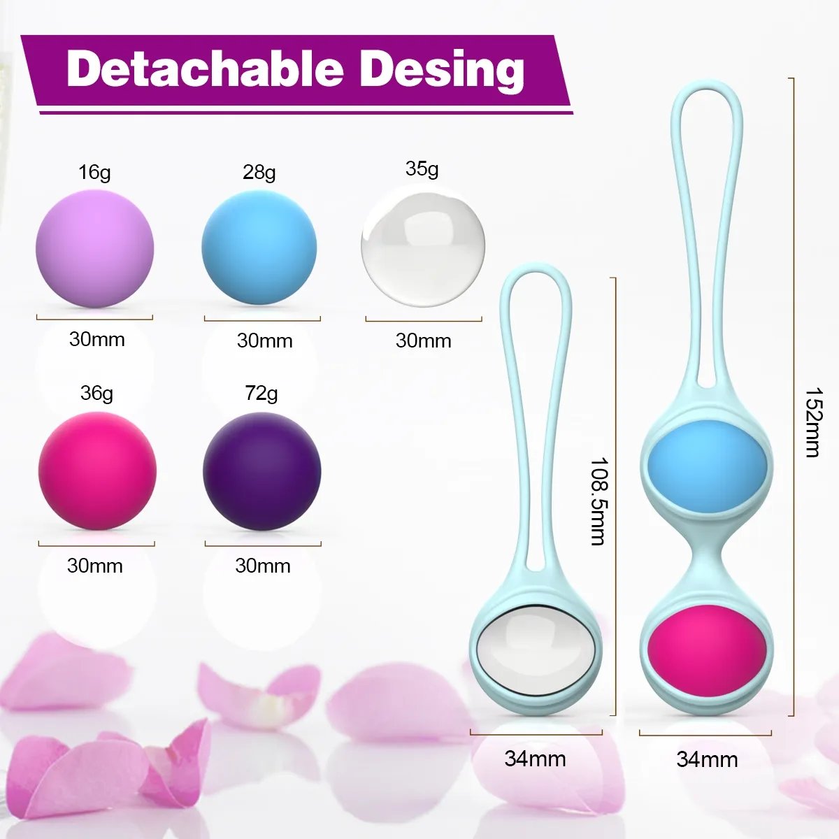 Aiersha Lori-Blue Kegel Ball Set - Maximize Your Pelvic Floor Strength