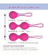 Aiersha Love Balls Rosepink: 3-Piece Kegel Set with 10 Vibration Modes
