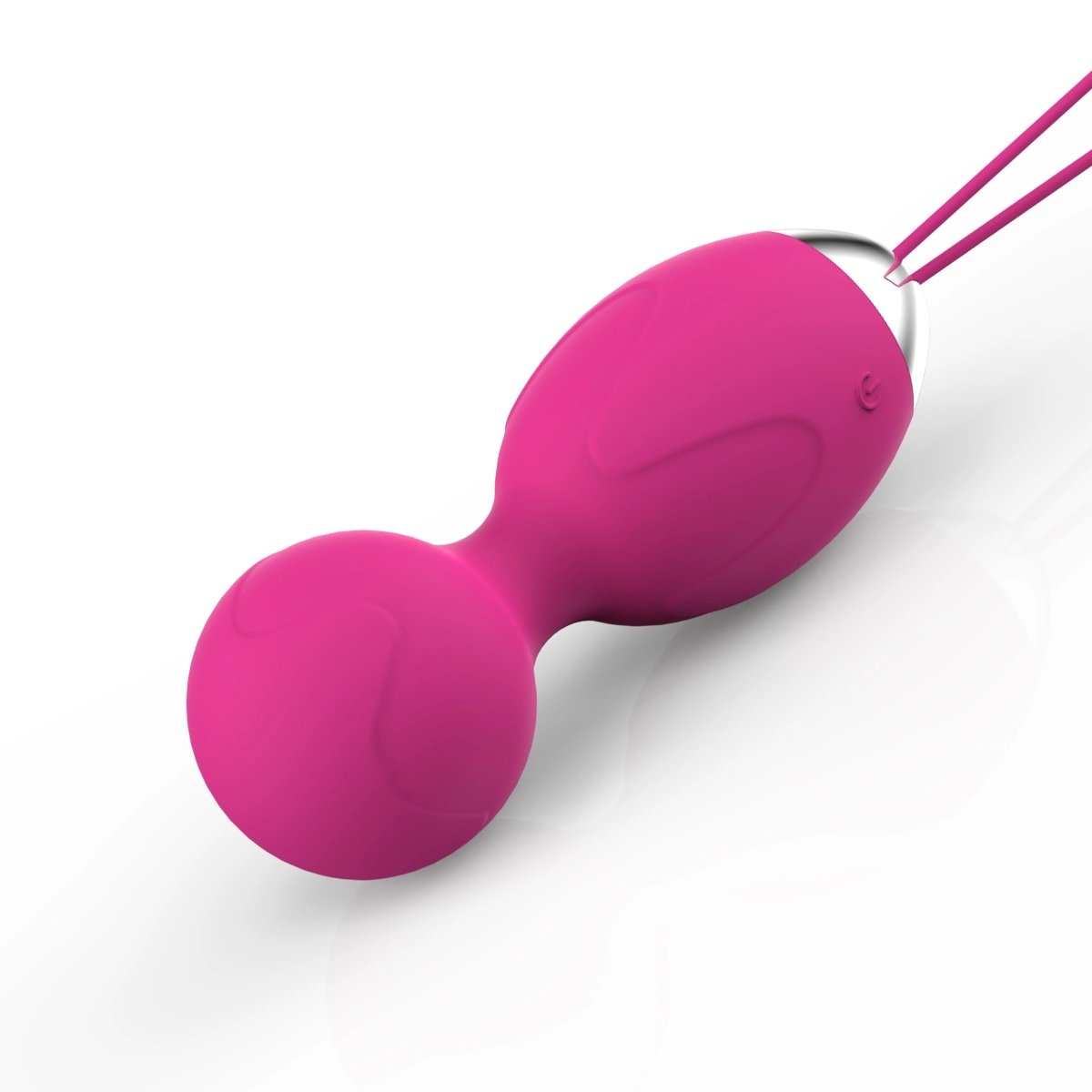 Aiersha Pelotas Core Rojo Rosa – Potente Ejercitador de Kegel con 10 Modos de Vibración