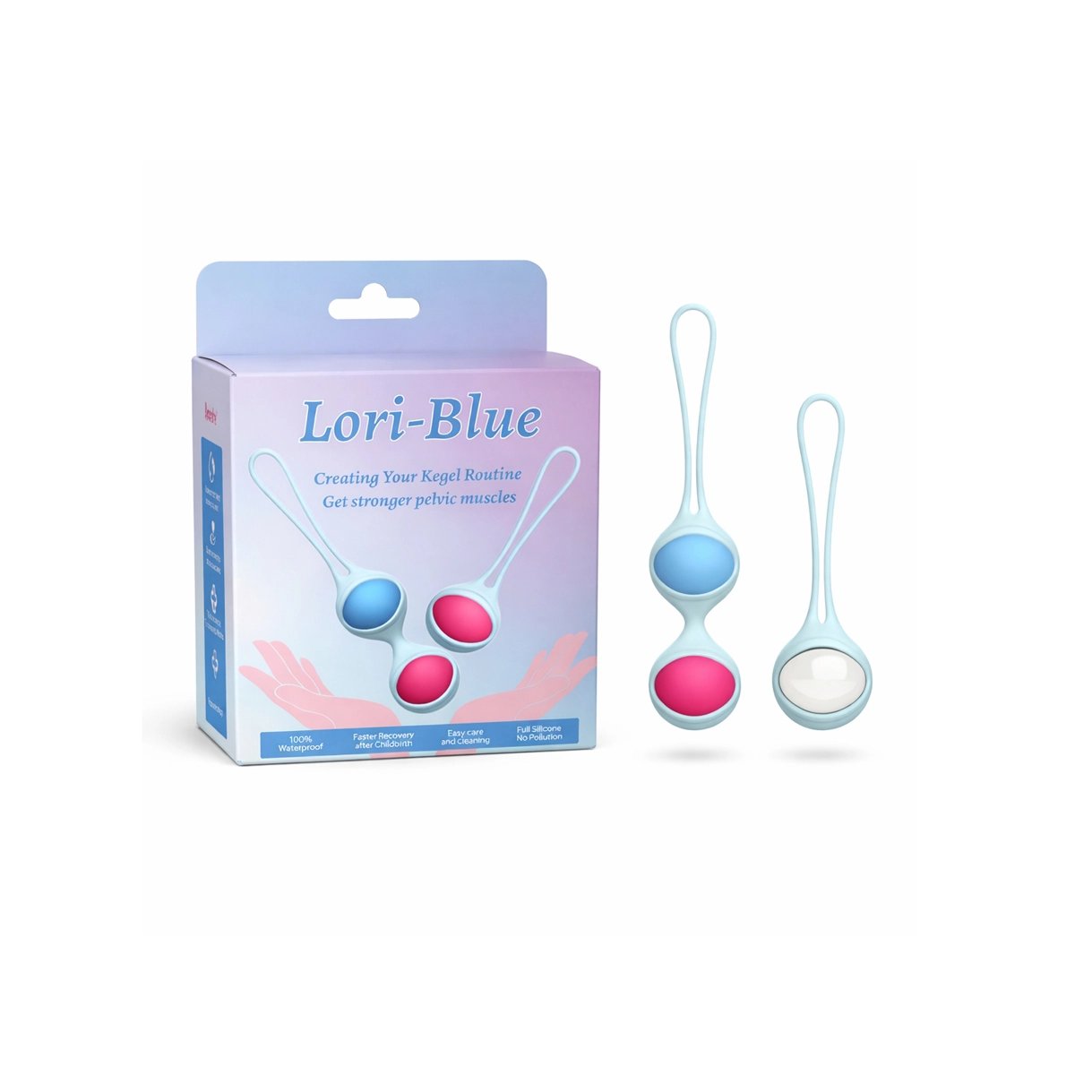 Aiersha Lori-Blue Kegelball-Set – Stärken Sie Ihren Beckenboden!