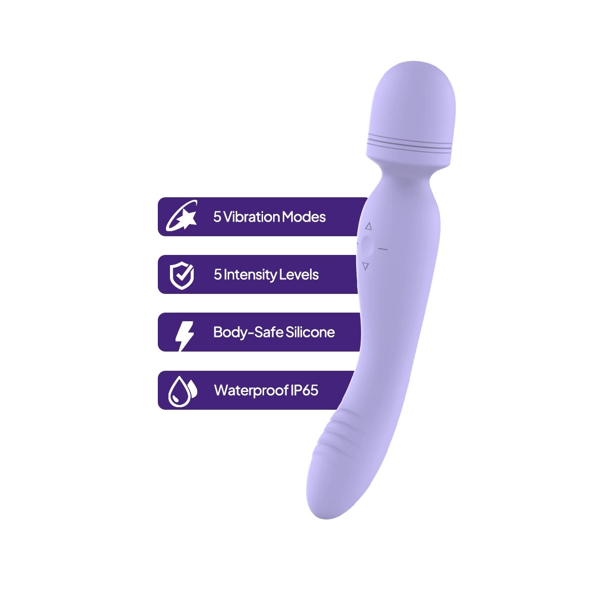 Aiersha Lila Star Lush: 2-in-1 AV-Wand & G-Punkt Vibrator