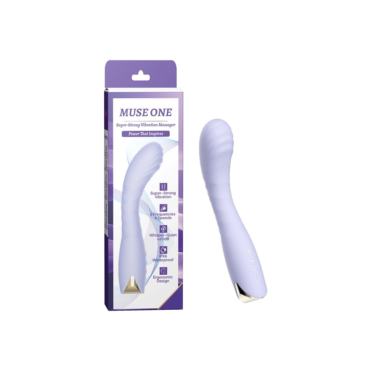 Aiersha Muse One lila : Vibrador Superfuerte y Masajeador de Punto G