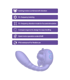 Aiersha Muse Twist: Rose-Tongue Twisting & Vibration G-Spot Massager