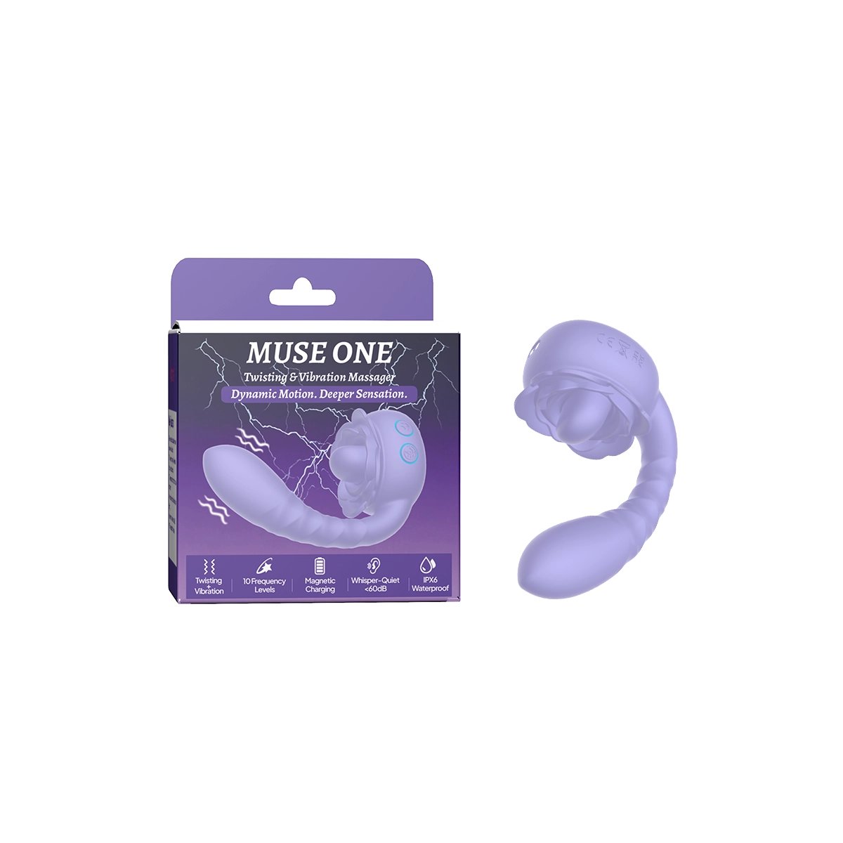 Aiersha Muse Twist: Rose-Zungen-G-Punkt-Massager für intensive Lust