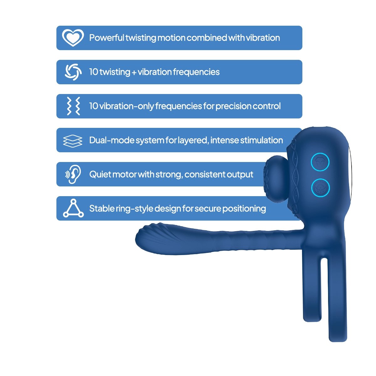 Aiersha Muse 'X' Orbit: Masajeador Prostático Giratorio y Anillo para el Pene