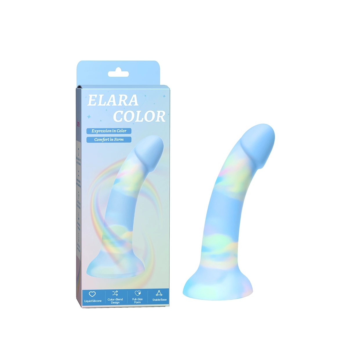 Aiersha Elara Color: Premium Liquid Silicone G-Spot Dildo for Pleasure