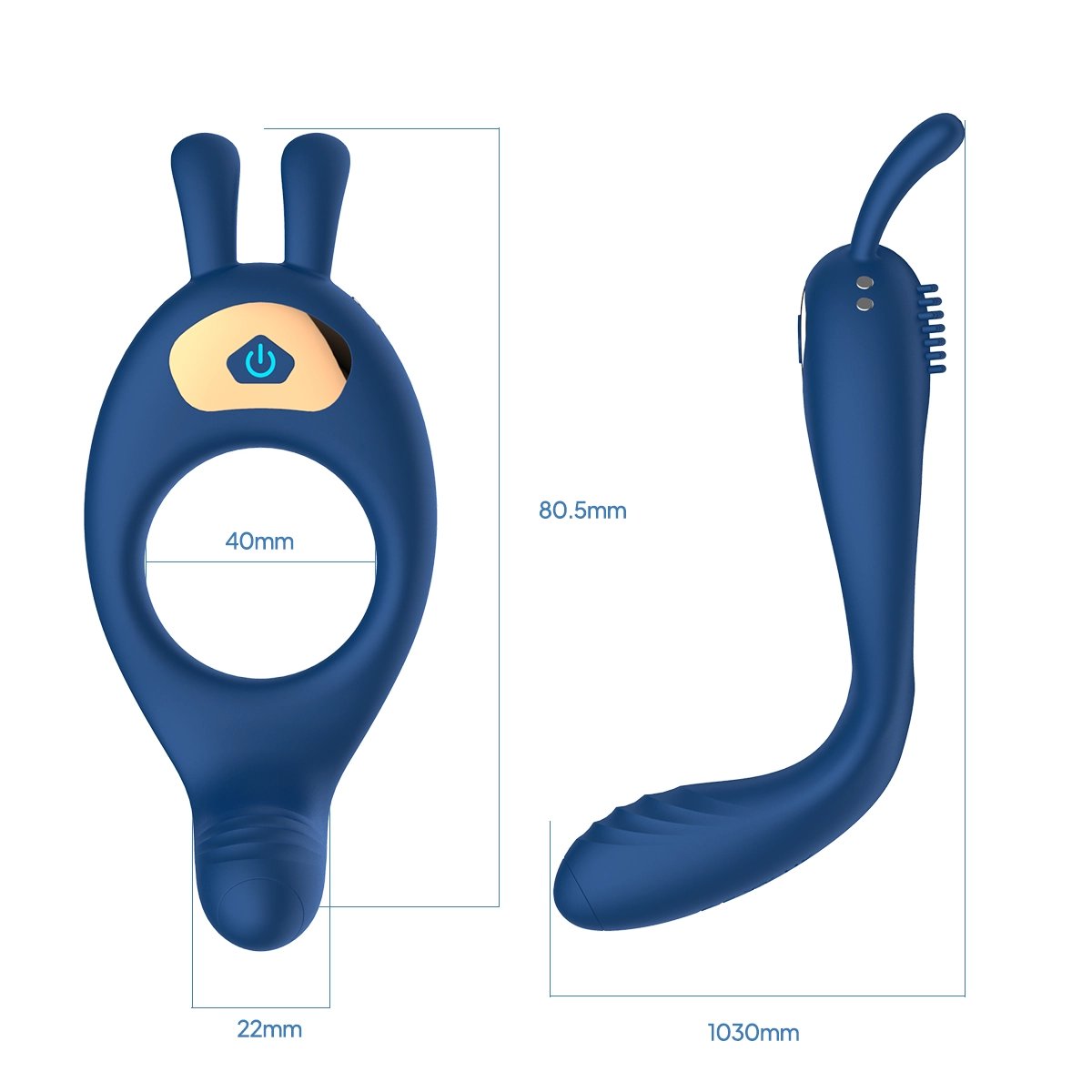 Aiersha Achsenverbindung: App-gesteuerter Dual-Vibrations-Sperrring