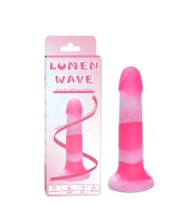 Aiersha Lumen Wave: Gebogener Dildo aus flüssigem Silikon für Genuss