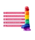 Aiersha Chroma Line S: Vibrant Full-Size Liquid Silicone Dildo