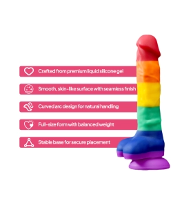 Aiersha Chroma Line: Full-Size Liquid Silicone Dildo – Pure Color & Defined Power