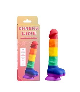 Aiersha Chroma Line: Vibrant Full-Size Liquid Silicone Dildo
