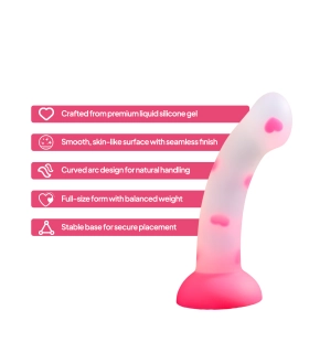 Aiersha Halo Arc: Dildo Curvado de Silicona Líquida de Tamaño Mediano y Completo