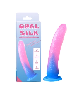 Aiersha Ópalo Seda: Dildos Curvados de Silicona Líquida de Tamaño Completo