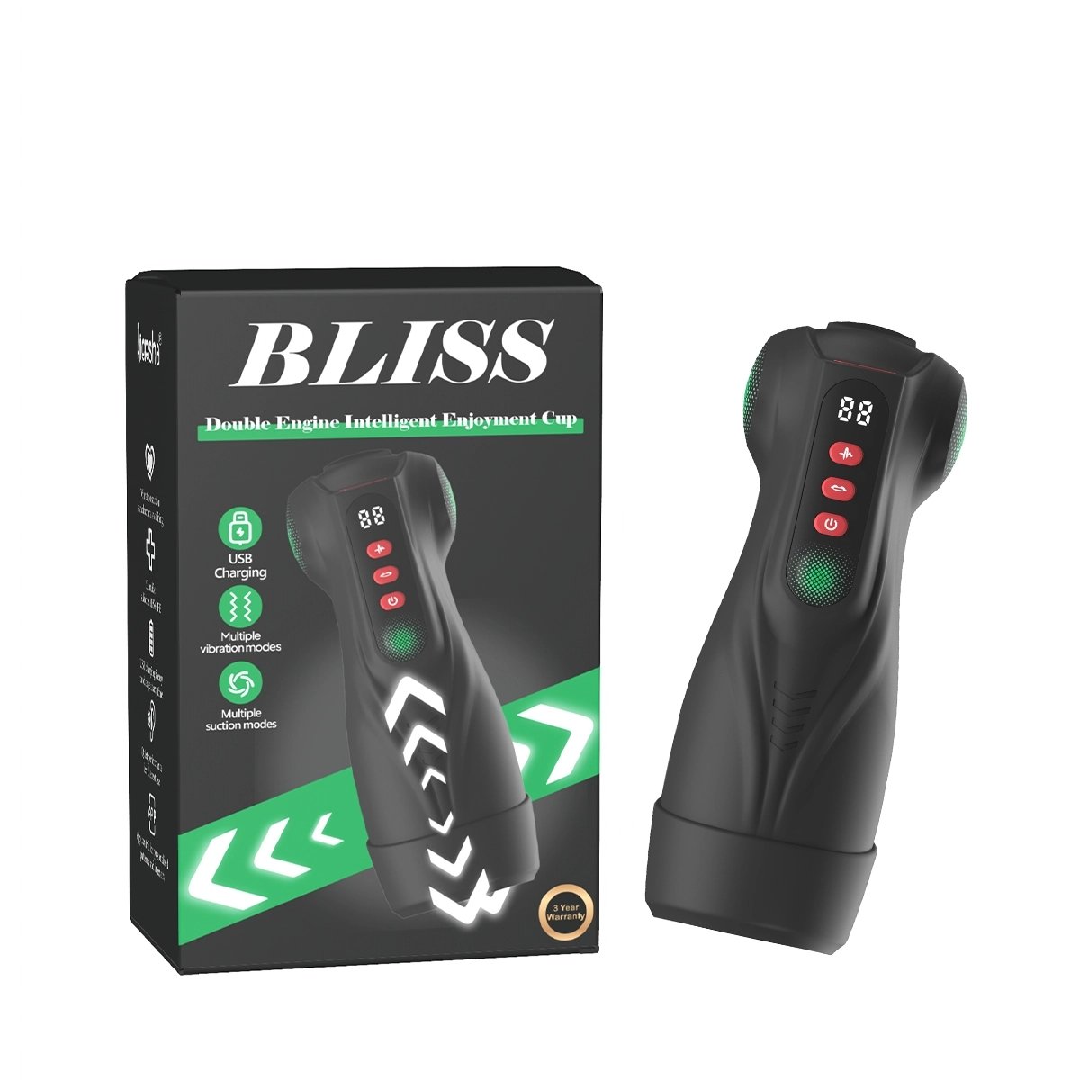 Aiersha Bliss Masturbator: Doppelmotor für ultimativen Genuss