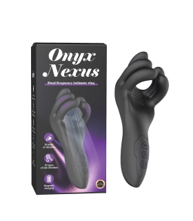 Aiersha Onyx Nexus: Masturbador Masculino con Anillo Doble Frecuencia