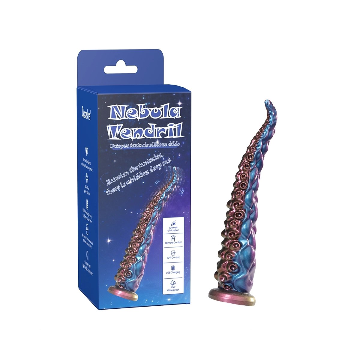 Aiersha Nebula Tentakel: Oktopus-Dildo mit App-Funktionalität