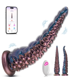 Aiersha Nebula Tendril: Dildo de Silicona en Forma de Tentáculo de Pulpo con App