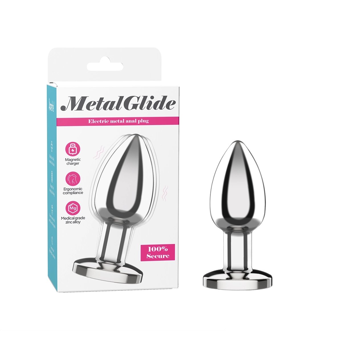 Aiersha Metal Glide: App-gesteuerter Metall Analplug für Genuss