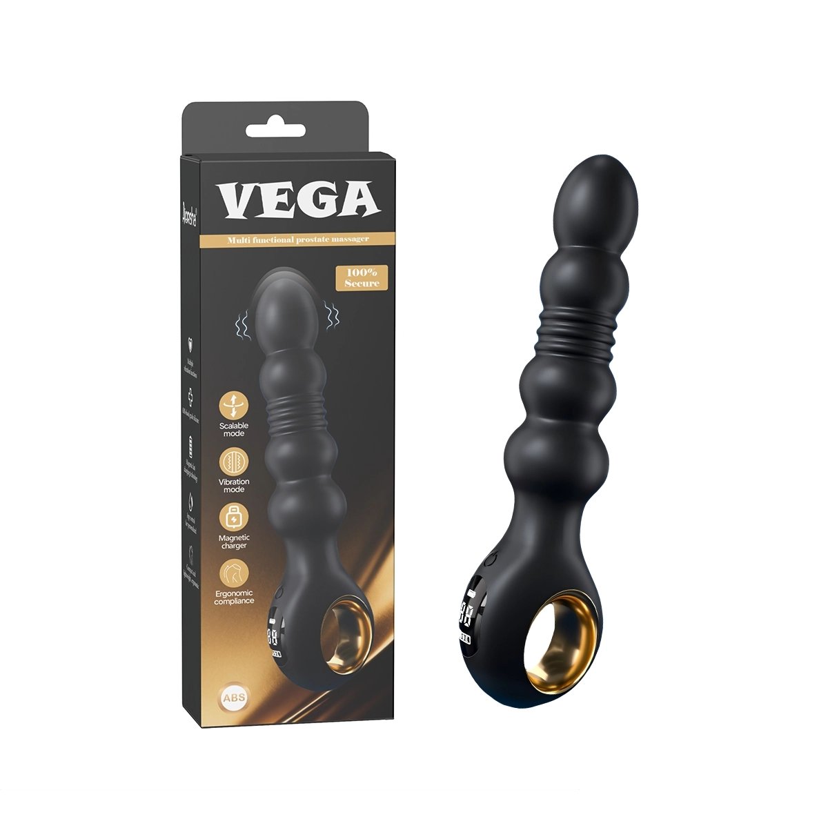 Aiersha Vega: Teleskopischer Prostatamassager für doppelte Stimulation