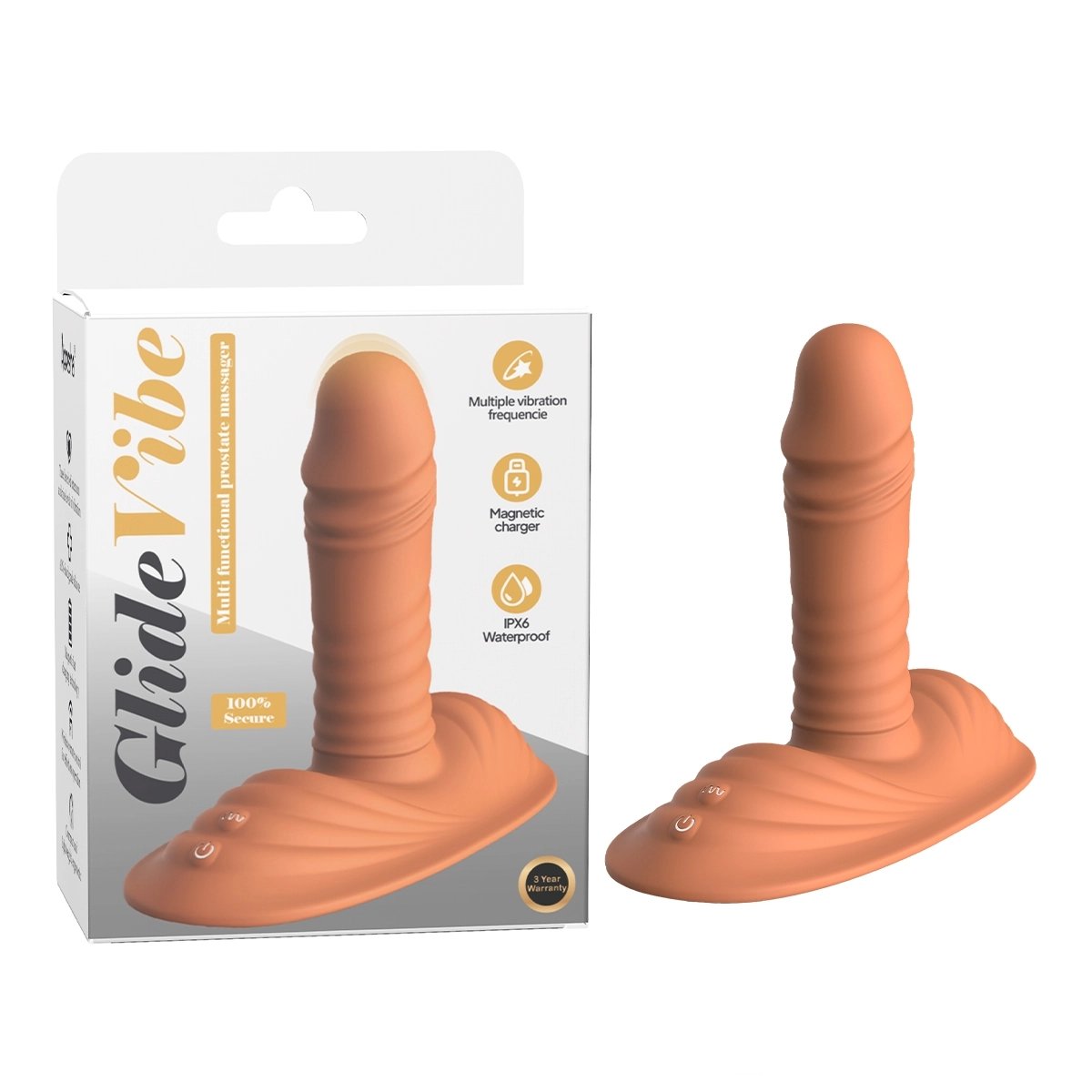 Aiersha Glide Vibe Skin: Masajeador Prostático con Control Remoto