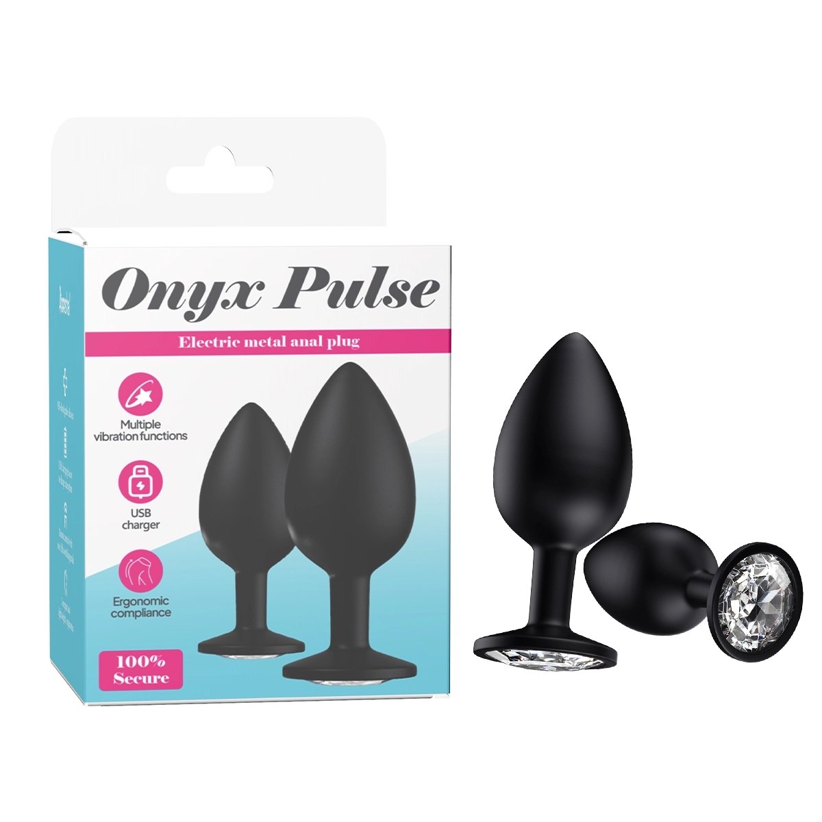 Aiersha Onyx Pulse Black: Fernbedienbares Metall-Analspielzeug