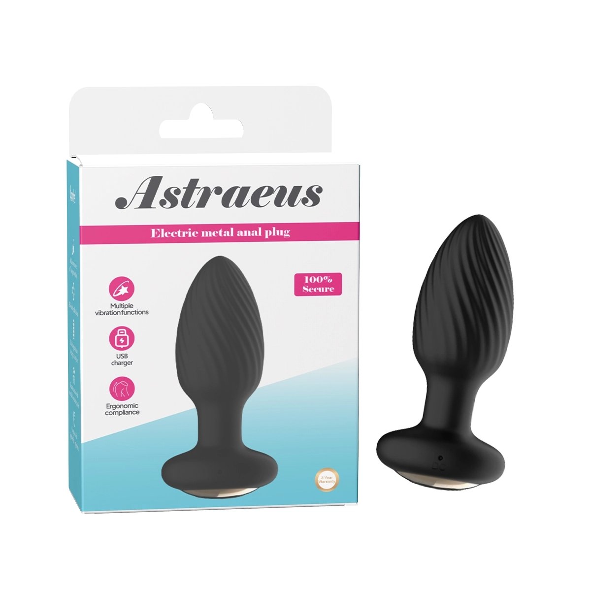Aiersha Astraeus: Dual Engine Electric Metal Anal Toy with App Control