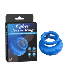 Aiersha Cyber Nexus Ring Blau – Multifunktionaler Spermaveriegelungsring