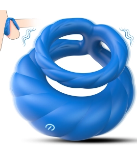Aiersha Cyber Nexus Ring Blau: Multifunktionaler Spermaveriegelungsring für Männer