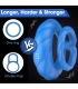 Aiersha Cyber Nexus Blue Ring: Multifunctional Male Sperm Locking Tool