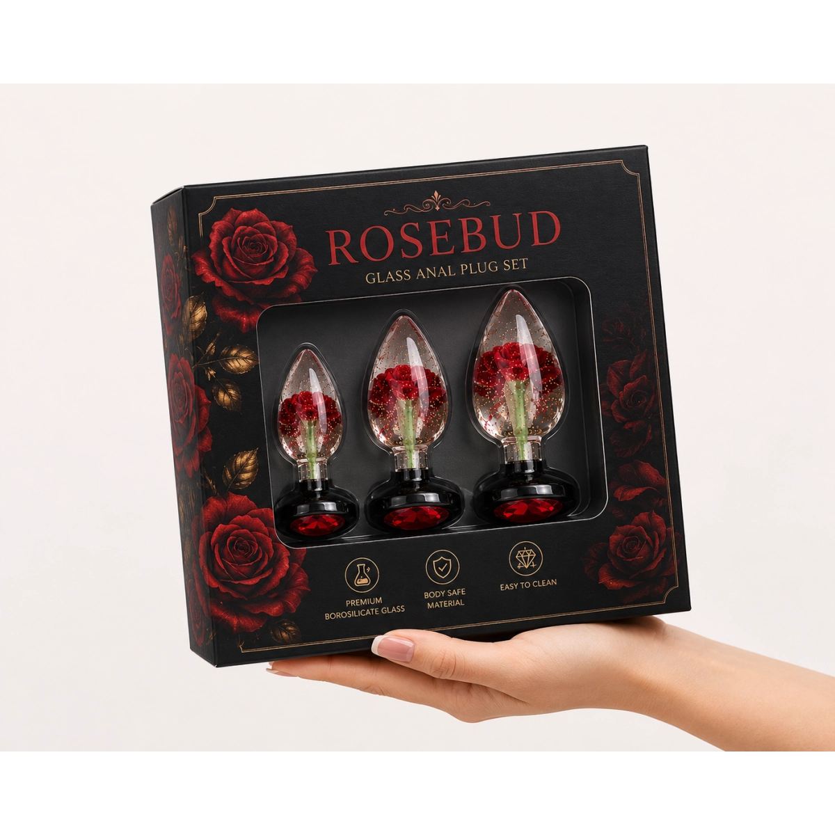 Aiersha Rosebud - Premium Anal Plug Set for Sensual Exploration