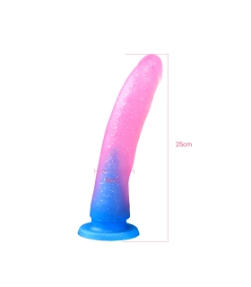 Aiersha Opal Silk L: Vollformatige Gebogene Flüssigsilikon-Dildo-Serie