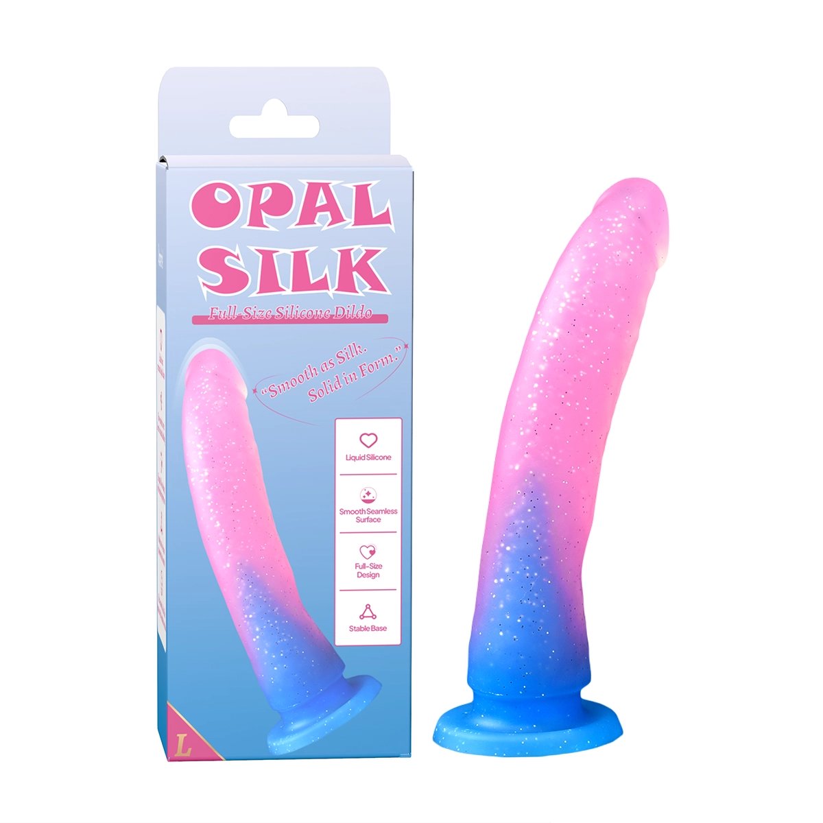 Aiersha Ópalo Seda: Dildos Curvados de Silicona Líquida de Tamaño Completo