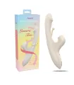 Aiersha Lunara Trio Vibrator Weiss – Dreifach-Vibrationssystem, Zucken & Saugen