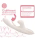 Aiersha Luna Flex Magic Vibrator White - Triple Vibration & Heat Delight