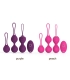 Aiersha Bolas de Amor púrpura: Set Kegel 3 Piezas con Control Remoto Vibrante