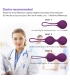 Aiersha Liebeskugeln Purpur – 3-teiliges Kegelset mit Fernbedienung & Vibration