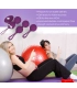 Aiersha Bolas de Amor púrpura: Set Kegel 3 Piezas con Control Remoto Vibrante