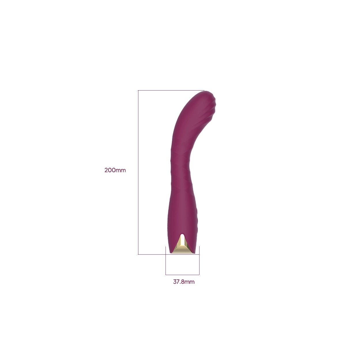 Aiersha Muse One Burgundy - Super-Strong Wand Vibrator & Precision G-Spot Massager