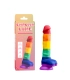 Aiersha Chroma Line M: Vibrant Full-Size Liquid Silicone Dildo