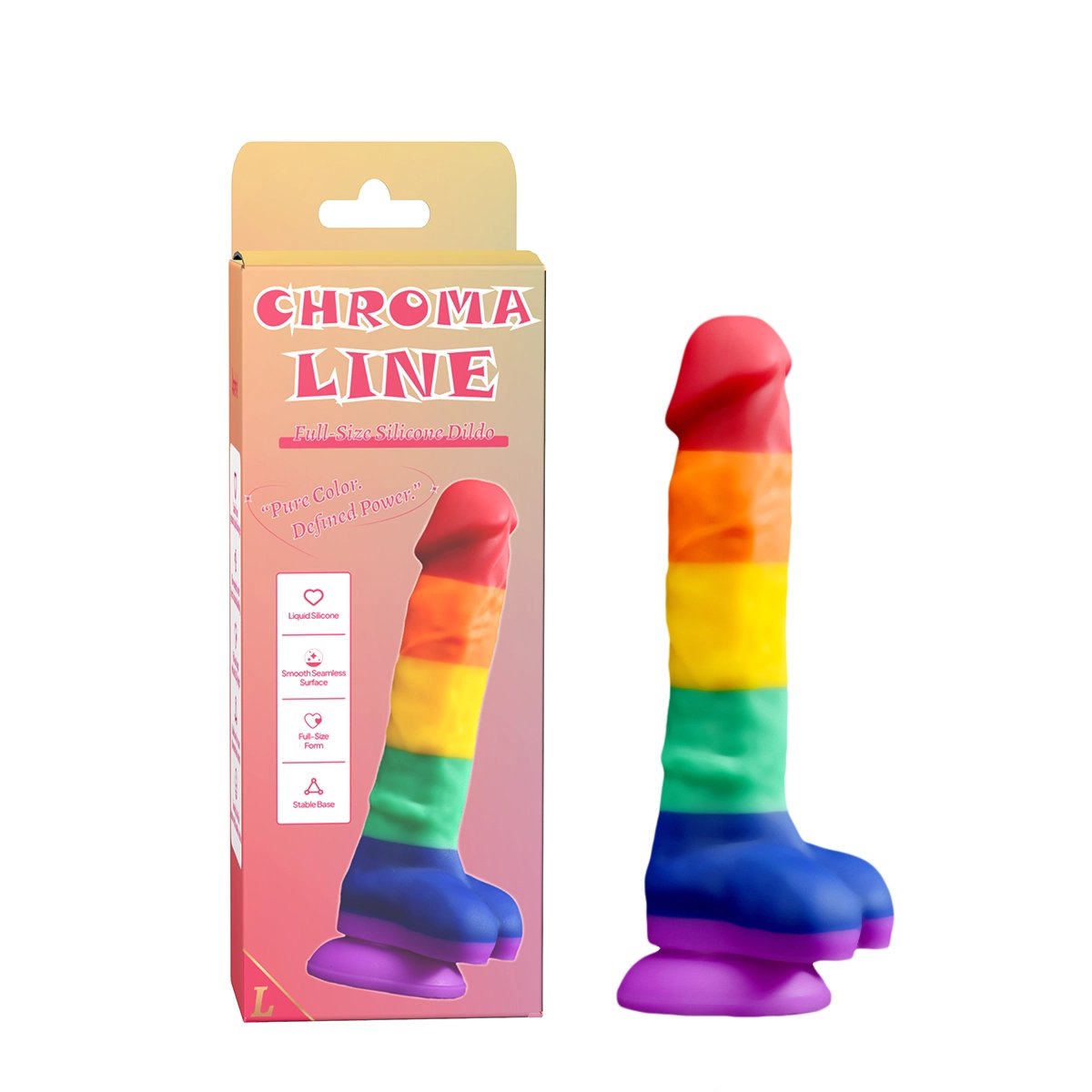 Aiersha Chroma Line M: Dildo de Silicona Líquida, Color y Potencia