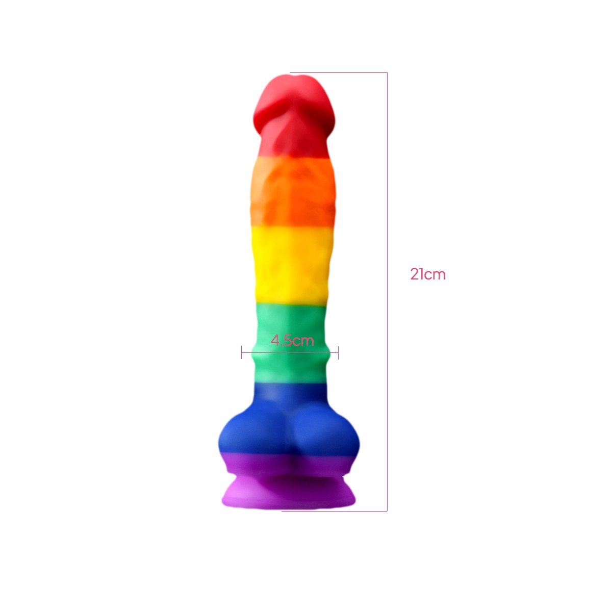 Aiersha Chroma Line L: Dildo de Silicona Líquida de Tamaño Completo – Color Puro y Potencia Definida