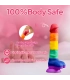 Aiersha Chroma Line L: Vibrant Full-Size Liquid Silicone Dildo