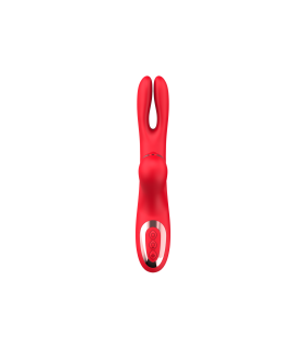 Aiersha Nipple Clamps & Flapping Vibrator: For Double Pleasure in red